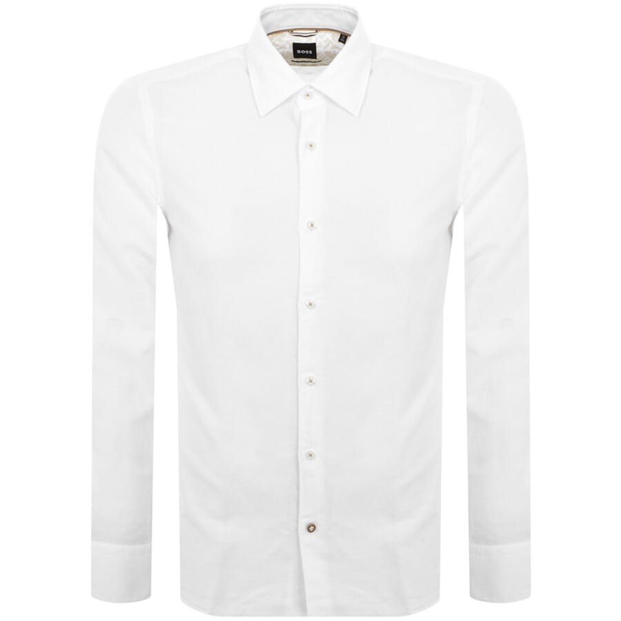 BOSS C Hal Kent Long Sleeved Shirt White Mainline Menswear United States